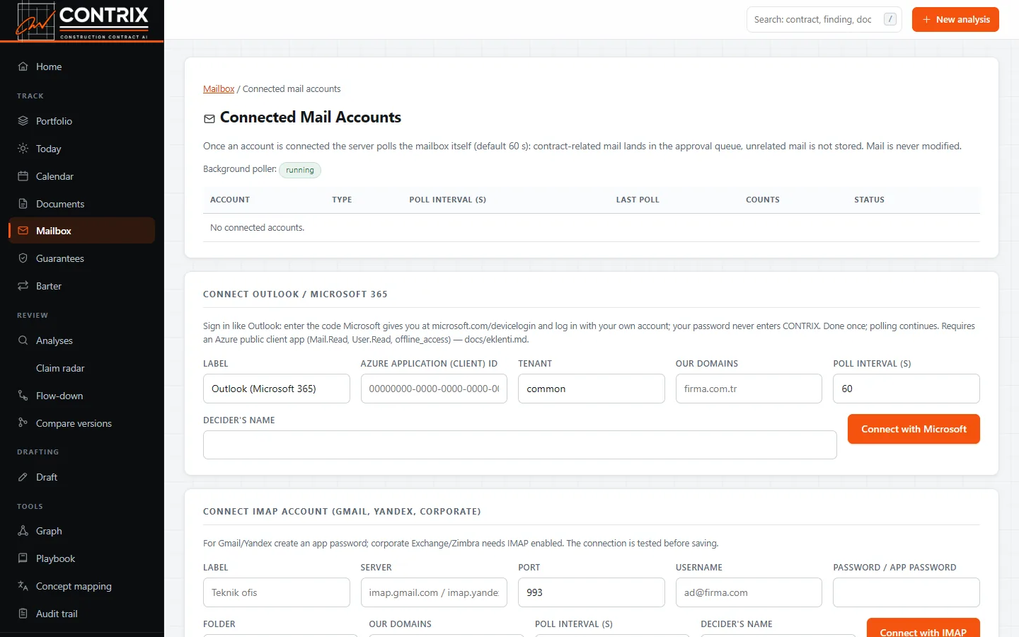 Connected accounts